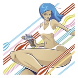 Anime Girl Giclee Print by Tristan Eaton