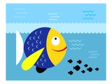 Big fish and little fish Giclee Print
