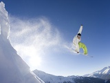 Snowboarder in French Alps Photographie par David Spurdens