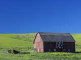 Barn Amongst Wheat Fields Photographic Print by Frank Lukasseck