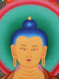Tibetan Buddha Tanka Photographic Print by Fred de Noyelle