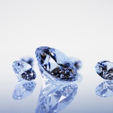 Round Cut Diamonds Photographic Print