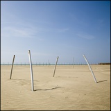 Bent Poles on the Beach Photographic Print by Jim Vecchi