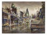 Street Lights Giclee Print by LaVere Hutchings