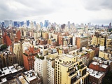 Residential Buildings and City Skyline Photographic Print by Alan Schein