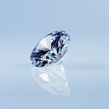Round Cut Diamond Photographic Print by David Arky