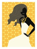 Woman Wearing Dress Giclee Print