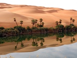 Mafo Lake in the Libyan Desert Photographic Print by Michel Gounot