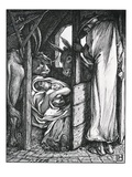 Illustration of the Nativity by Laurence Housman reproduction procédé giclée