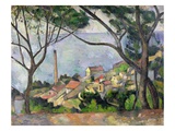 La mer à l'Estaque Reproduction procédé giclée par Paul Cezanne