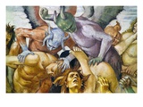 Detail of The Damned in Hell Giclée-Druck von Luca Signorelli