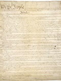 Verfassung der Vereinigten Staaten von Amerika Fotografie-Druck