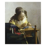 The Lacemaker Giclee Print by Jan Vermeer