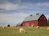 Hay Bales and Red Barn Photographic Print by Terry Eggers Hay Bales and Red Barn Photographic Print by Terry Eggers