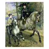 Horsewoman in the Bois de Boulogne Giclee Print by Pierre Auguste Renoir