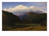 A View of Mont Blanc from Servoz, France Giclee Print by Henry Moore