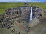 Hengifoss Waterfall Photographic Print by Hans Strand