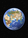 Eastern Hemisphere of Earth Photographic Print by Kulka 