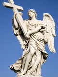 Statue of an Angel on Sant'Angelo Bridge Photographic Print by Paul Seheult
