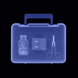 X-Ray of First Aid Kit Photographic Print by David Arky