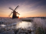 Herringfleet Windmill at Sunrise Photographic Print by Chris Herring