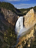 Waterfall in Yellowstone National Park Photographic Print by Adam Jones