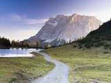 Autumn Morning at Lake Seebensee by Mt. Zugspitze Photographic Print by Frank Lukasseck