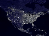 North America at Night Photographic Print