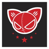 Robo Bat Flag Reproduction procédé giclée par Tristan Eaton