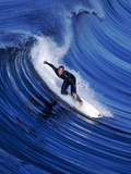 Surfer Riding a Wave Photographic Print by David Pu'u