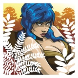 Anime Girl Giclée-Druck von Tristan Eaton