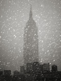 Snowfall in New York City Photographic Print by Christopher C Collins