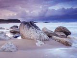 Storm Over White Park Bay in Ireland Photographic Print
