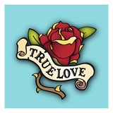 True Love Rose Tattoo Giclee Print