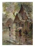 Down Pour Giclee Print by LaVere Hutchings