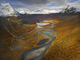 Rapa Valley in Fall in Sweden's Sarek National Park Photographic Print by Hans Strand
