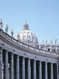 Colonnade and Dome, Piazza San Pietro Photographic Print by Günter Rossenbach