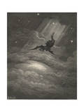 Now to the Ascent of That Steep Savage Hill Satan Hath Journey'd On Giclee Print by Gustave Dore
