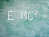 Mathematical Formula on Blackboard Reprodukcja zdjęcia