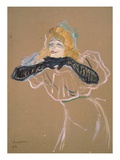 The Singer Yvette Guilbert Giclee Print by Henri de Toulouse-Lautrec
