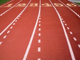 Synthetic Track Lanes Photographie par Jim Vecchi