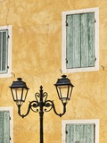 Street Light and Typical Provencal Architecture in Orange Photographic Print by Jonathan Hicks