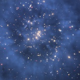 Dark Matter Ring in Galaxy Cluster Photographic Print