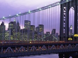 Manhattan Bridge and Skyline Photographic Print by Rudy Sulgan