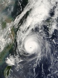 Category Four Hurricane Nari Over East China Sea Photographic Print