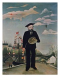 Self Portrait, from L'Ile Saint-Louis reproduction procédé giclée par Henri Rousseau