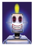 Robot With Bright Idea Giclee Print by Eamon ODonoghue