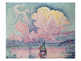 Antibes, the Pink Cloud Giclee Print by Paul Signac