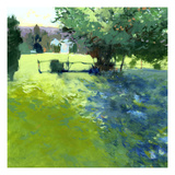 Field with House Giclee Print by Lou Wall