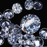 Round Cut Diamonds Photographic Print